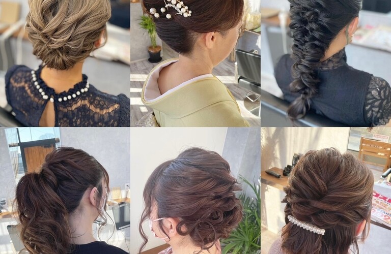 卒業式、入学式、春のイベントのヘアアレンジお任せください。桜川市の美容室ajugaでご予約承っております。